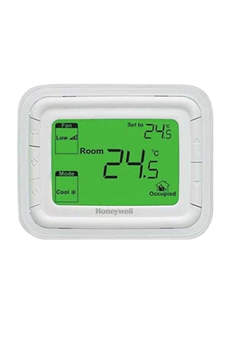 Honeywell ترموستات Honeywell Home T6861H2WG للتحكم في مروحة التدفئة والتبريد، مع مستشعر عن بُعد ومدخلات تخفيض عن بُعد - Image 1