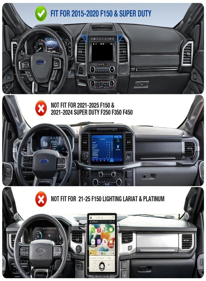 Surfcabin CNC Vent Phone Holder, Magnetic Air Vent Phone Holder Cradles Mount Compatible with F150 2015-2020 & Super Duty F250 F350 F450 2017-2021, Full Metal Bracket for Most CellPhones - Image 2
