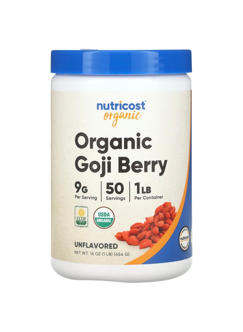Organic Goji Berry, Unflavored, 1 lb (454 g)