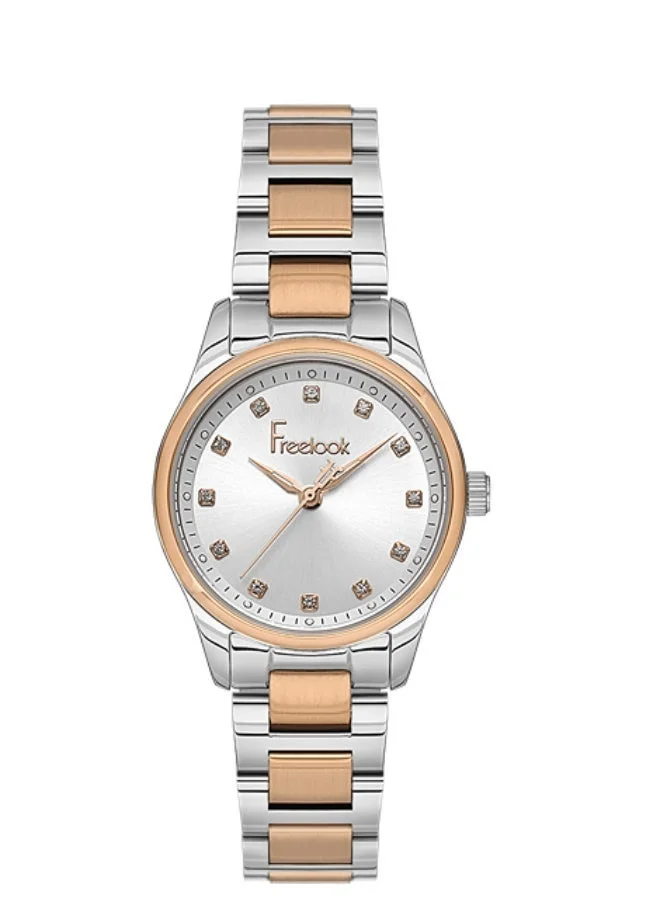 Freelook Paris Freelook - Naturelle Women's Watch | Steel Case | Stainless Steel Band | Silver & Round Dial | Analog | Japanese Quartz | Mineral Glass | Premium Luxury Watch | Ideal Gift | Water Resistant 50 Meters