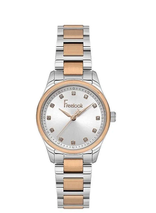 Freelook Paris Freelook - Naturelle Women's Watch | Steel Case | Stainless Steel Band | Silver & Round Dial | Analog | Japanese Quartz | Mineral Glass | Premium Luxury Watch | Ideal Gift | Water Resistant 50 Meters