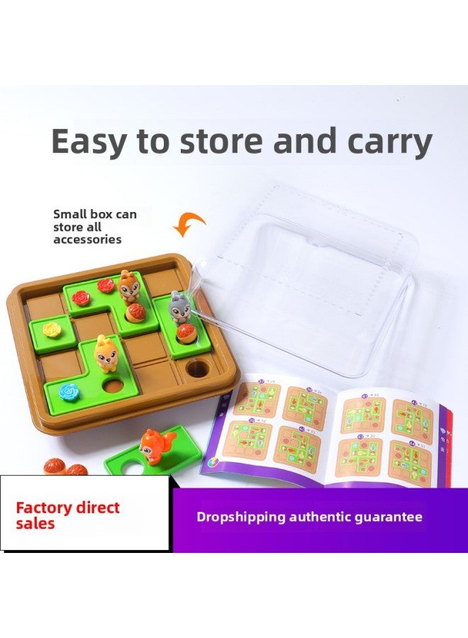 لغز سلسلة Le Jier's Intelligence Break-through Escape From Wolf's Mouth Jigsaw Puzzle Little Red Riding Hood ألعاب التفكير المنطقي للتعليم المبكر - اللون: B391 - Image 2