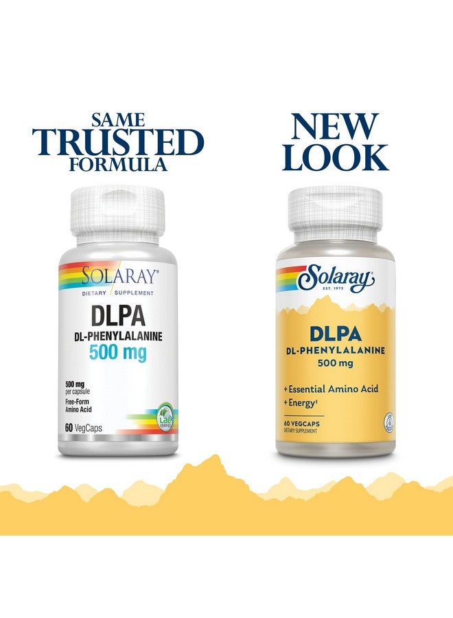 SOLARAY DL-Phenylalanine, 500mg | 50-50 Blend of Essential Amino Acids for Nervous System, Mood & Energy Support | 60 VegCaps - Image 2