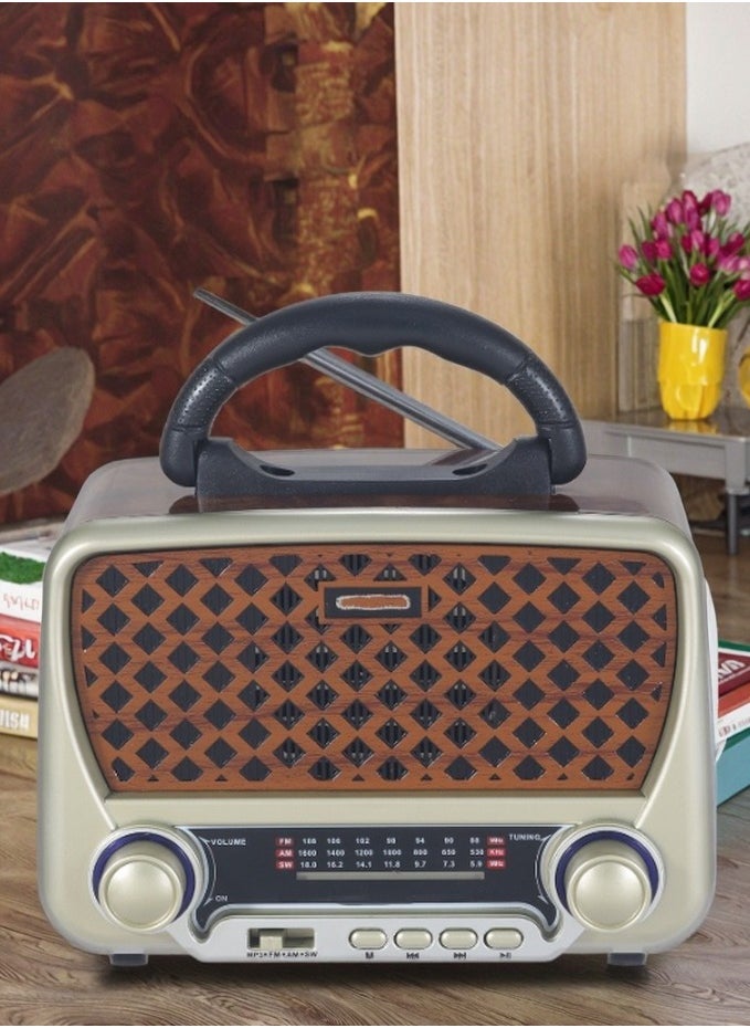 Denx Rechargeable Radio, Portable Radio Am Fm Transistor With Best Sound, Solar/Battery Operated Radio, Support Tf Card/Usb Playing  - Image 3