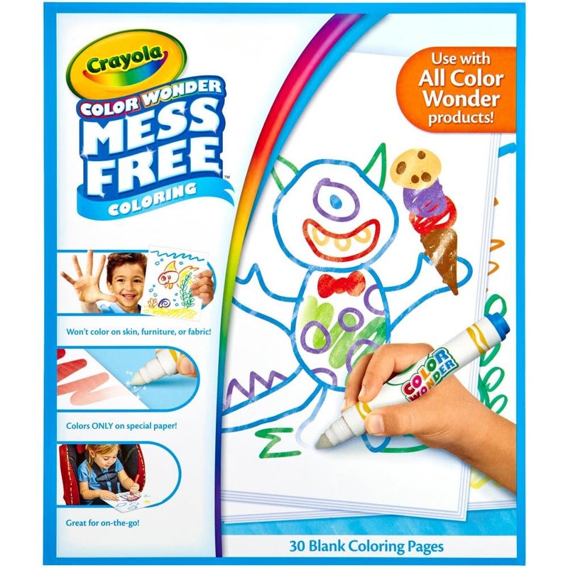 Crayola Color Wonder Mess Free Coloring, Blank Coloring 30 Pages, Gifts for Toddlers, Ages 3, 4, 5 - Image 2