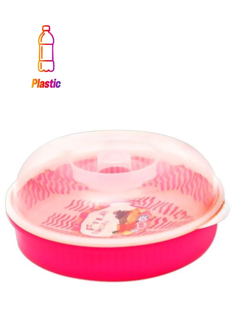 نيبمينينت حاوية المواد الغذائية البلاستيكية شفاف / زهري أبيض