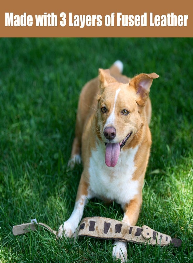 SPOT Skinneeez Leather Snake - 25in Stuffing-Free Dog Toy with Real Leather & 4 Squeakers, Durable Tug Toy for Light to Moderate Chewers, Great for Medium & Large Dogs - Image 2