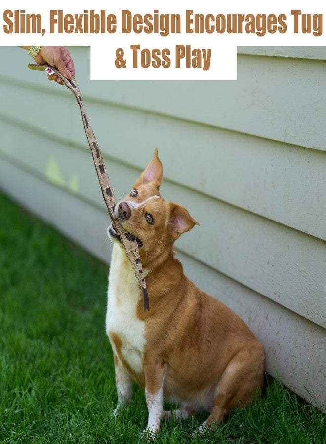 SPOT Skinneeez Leather Snake - 25in Stuffing-Free Dog Toy with Real Leather & 4 Squeakers, Durable Tug Toy for Light to Moderate Chewers, Great for Medium & Large Dogs - Image 5