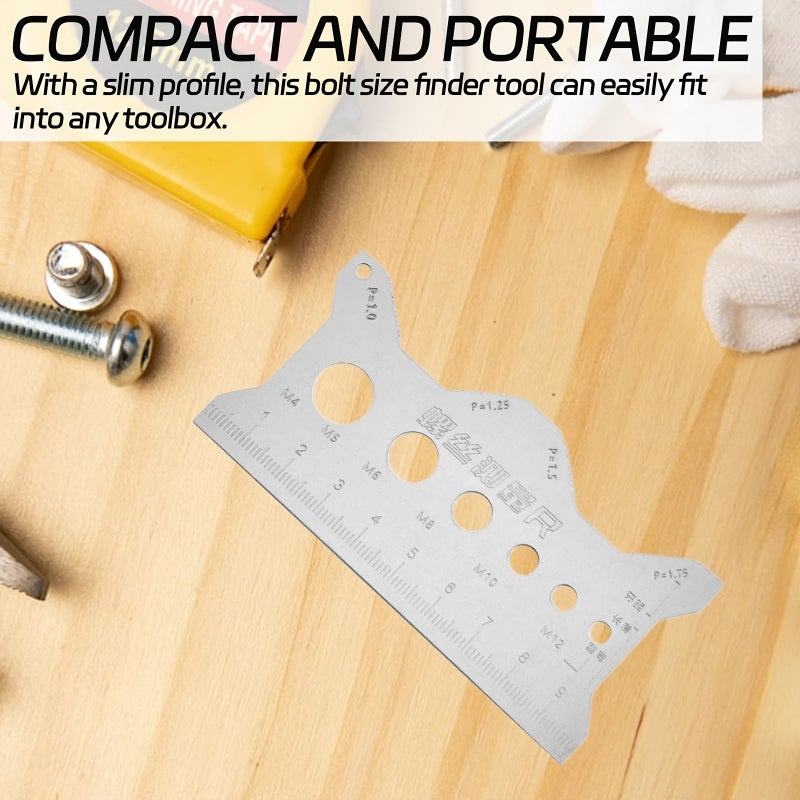 4pcs Pitch Measuring Ruler Set Accurate Tool - Image 3