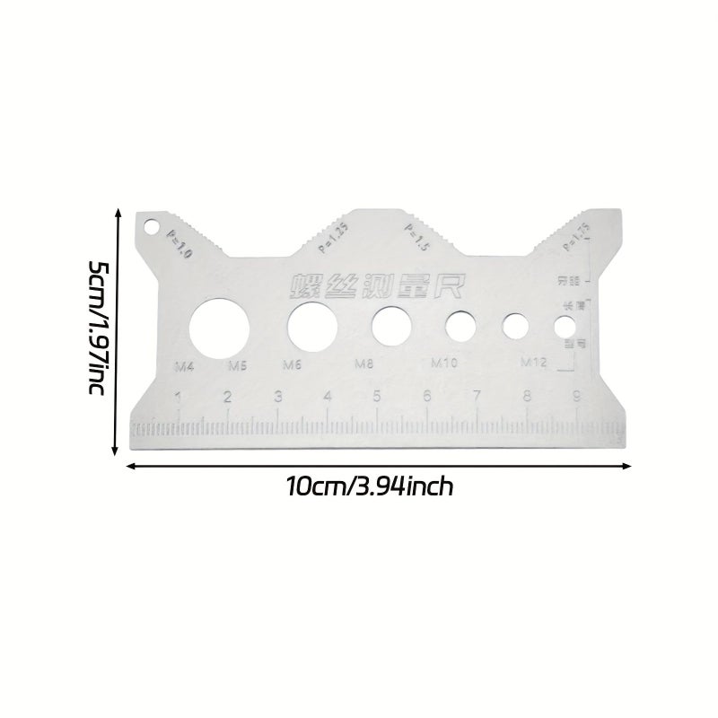 4pcs Pitch Measuring Ruler Set Accurate Tool - Image 2