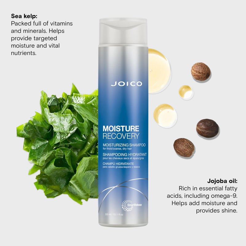 Joico Moisturizing Shampoo for Thick, Coarse, Dry Hair - Restores Moisture, Strength with Jojoba Oil & Shea Butter, 10.1oz - Image 5