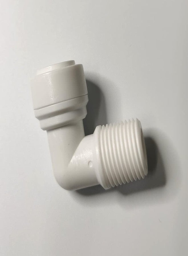 Malida Male Push To Connect Tube Fitting,water purifiers Quick Connector Drinks Dispense and water filtration system fittings (3/8 NPT Male x 3/8 OD Tube Elbow) - Image 3