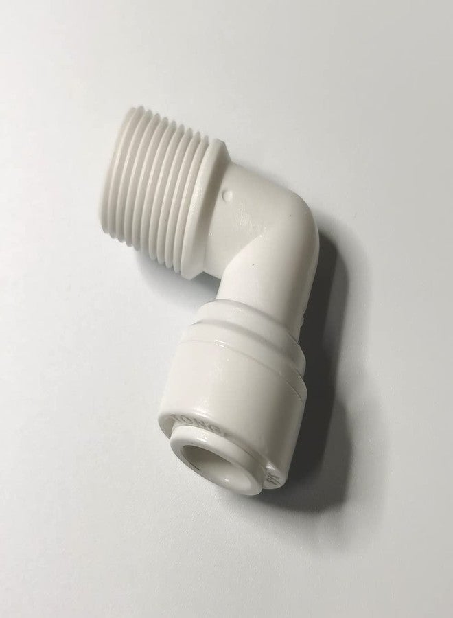 Malida Male Push To Connect Tube Fitting,water purifiers Quick Connector Drinks Dispense and water filtration system fittings (3/8 NPT Male x 3/8 OD Tube Elbow) - Image 4
