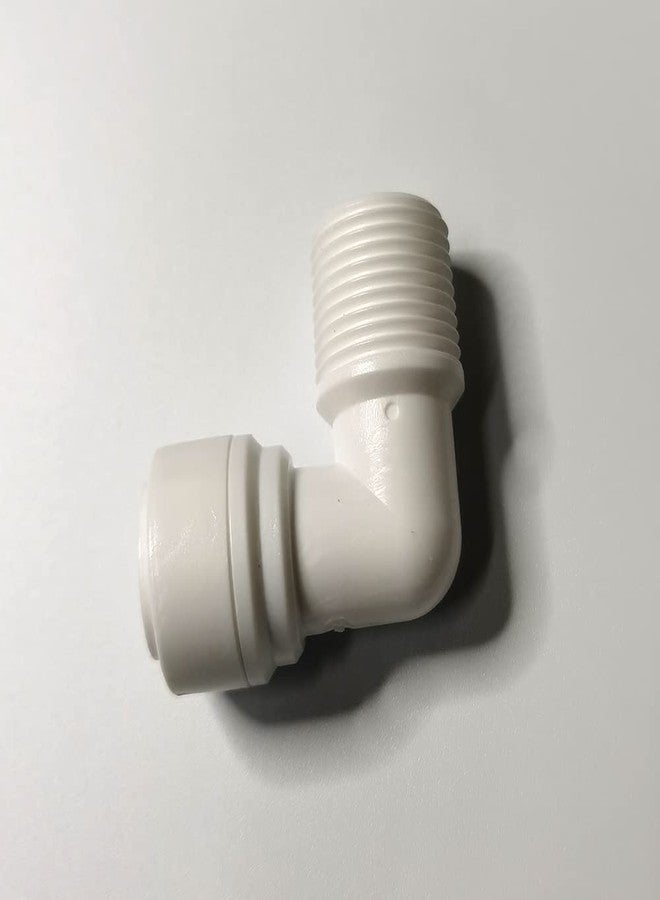 Malida Male Push To Connect Tube Fitting,water purifiers Quick Connector Drinks Dispense and water filtration system fittings (3/8 NPT Male x 3/8 OD Tube Elbow) - Image 5