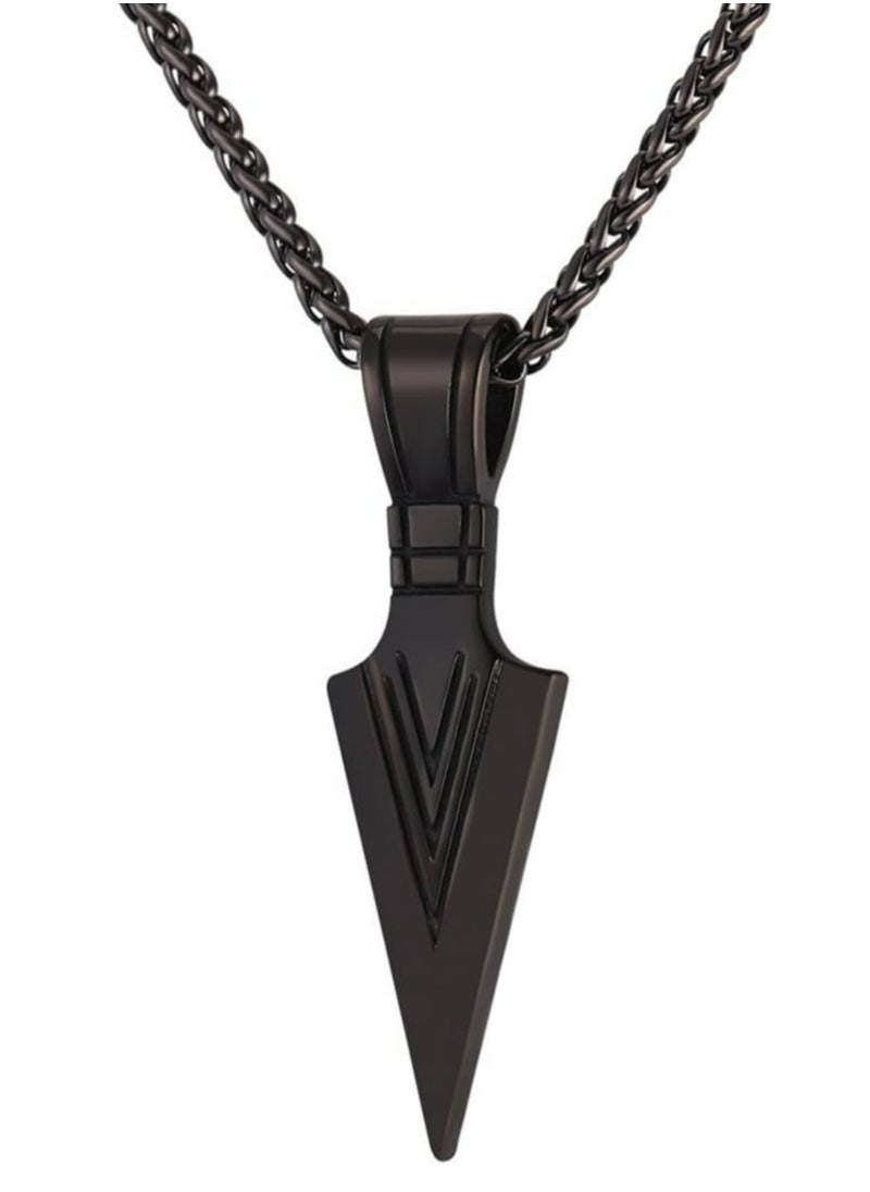 Generic - Arrowhead Pendant Necklace Stainless Steel Spear Point Jewelry for Men - Image 1
