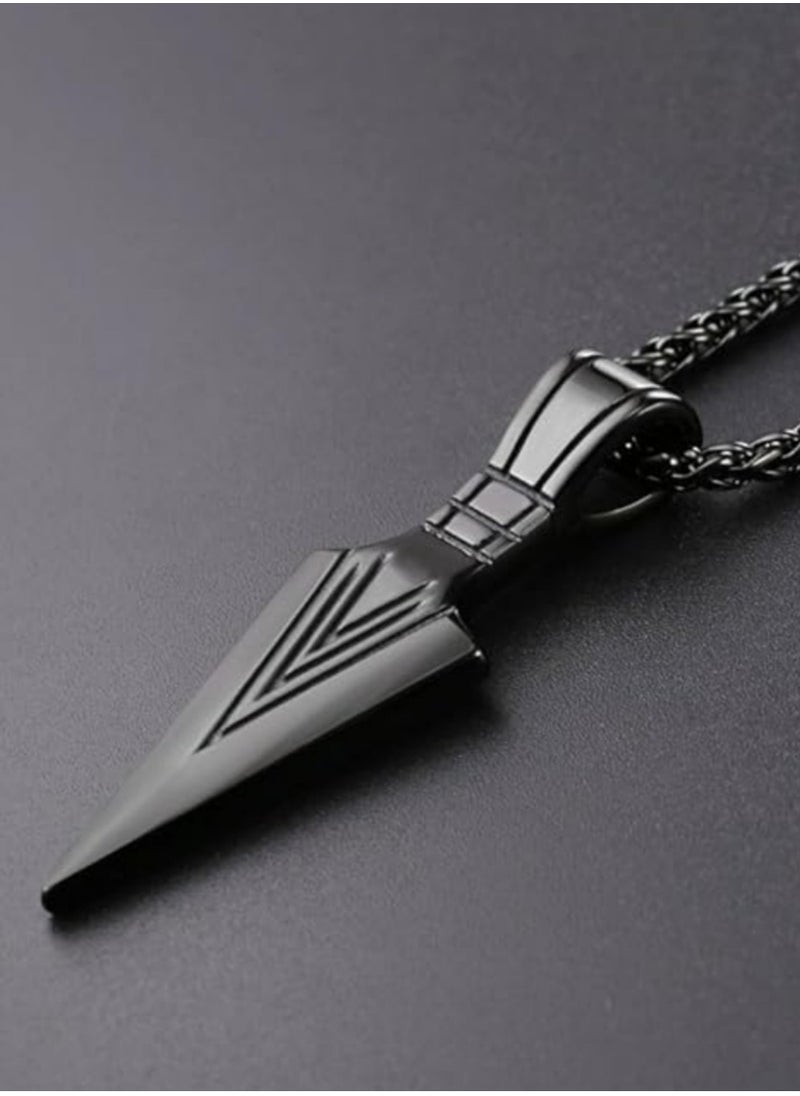 Generic - Arrowhead Pendant Necklace Stainless Steel Spear Point Jewelry for Men - Image 1