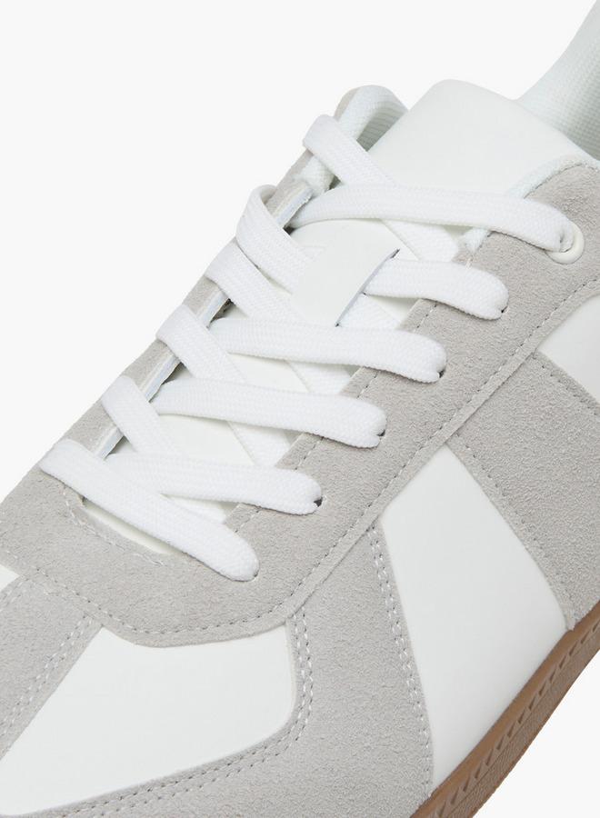 LBL by Shoexpress Men's Panelled Sneakers with Lace-Up Closure - Image 4