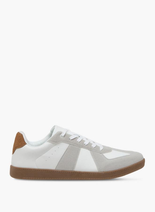 LBL by Shoexpress Men's Panelled Sneakers with Lace-Up Closure - Image 3