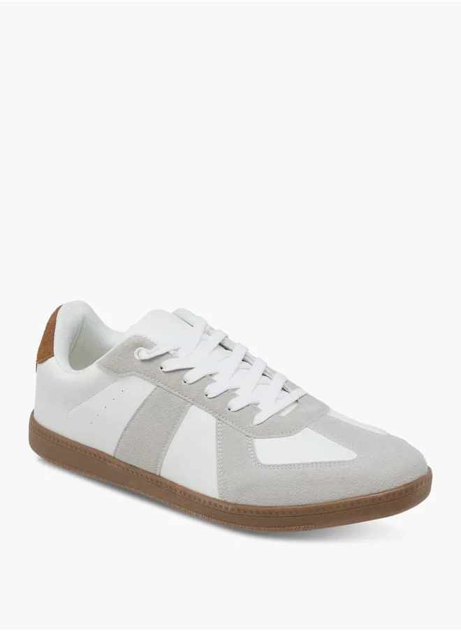 LBL by Shoexpress Men's Panelled Sneakers with Lace-Up Closure