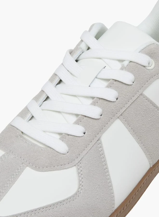 LBL by Shoexpress Men's Panelled Sneakers with Lace-Up Closure