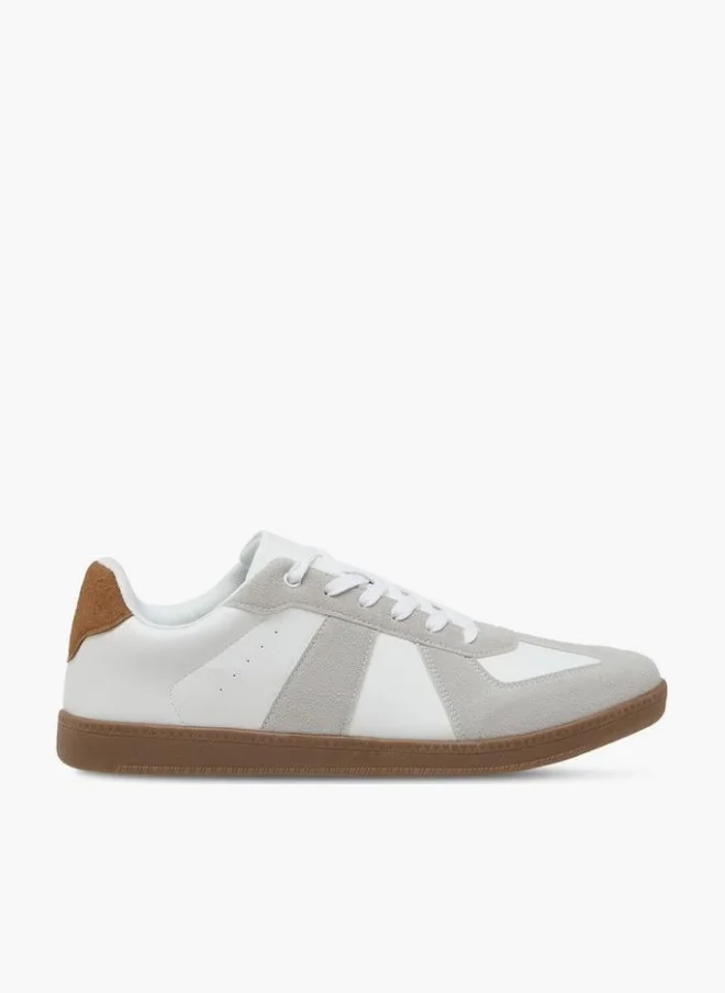 LBL by Shoexpress Men's Panelled Sneakers with Lace-Up Closure