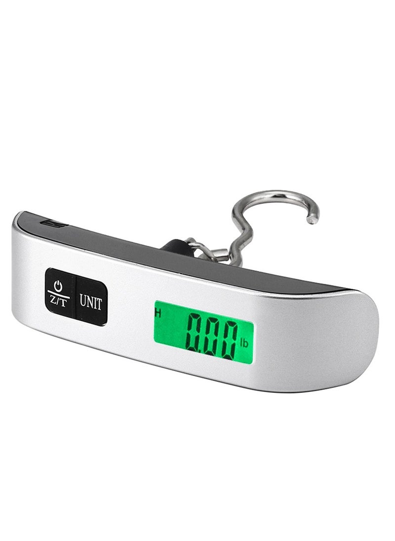 Generic - Electronics Travel Luggage Scale, Digital Luggage Weighing Scales for Suitcase with Temperature Reading 50 Kg Capacity (Silver) - Image 1