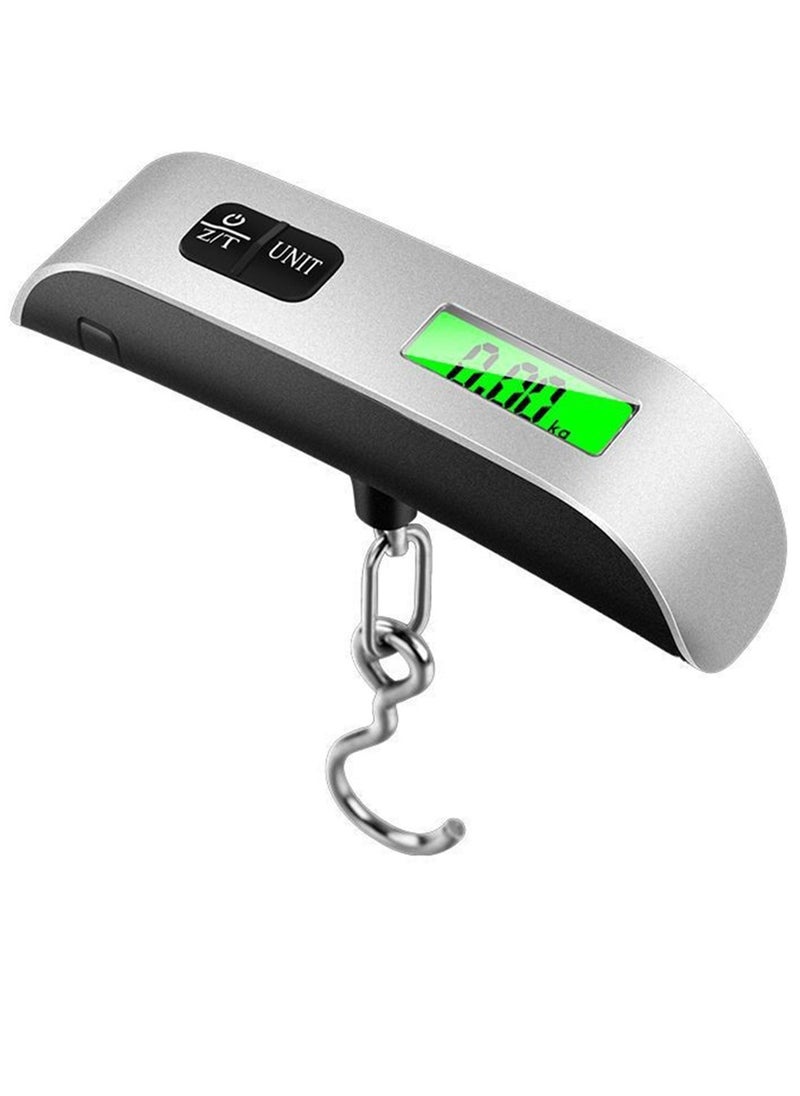 Generic - Electronics Travel Luggage Scale, Digital Luggage Weighing Scales for Suitcase with Temperature Reading 50 Kg Capacity (Silver) - Image 1