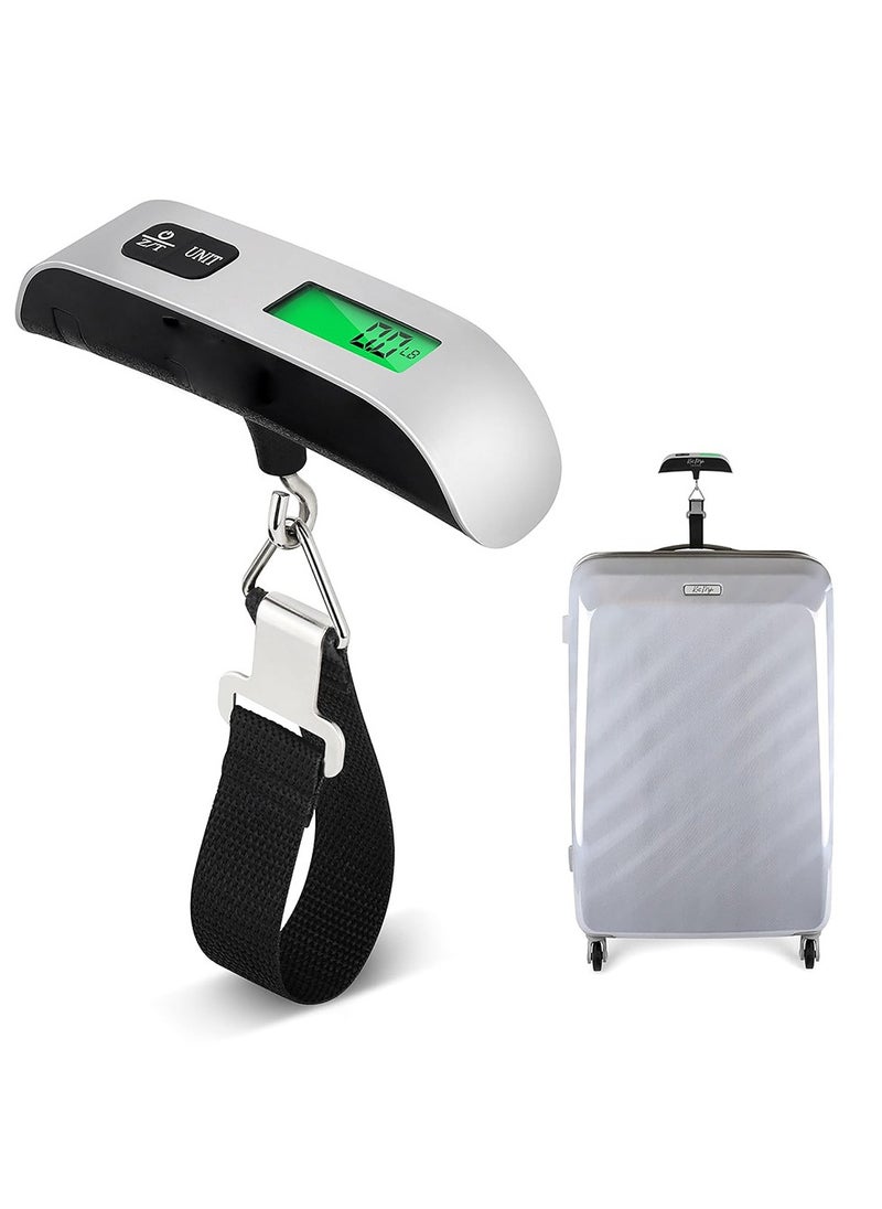 Generic - Electronics Travel Luggage Scale, Digital Luggage Weighing Scales for Suitcase with Temperature Reading 50 Kg Capacity (Silver) - Image 1