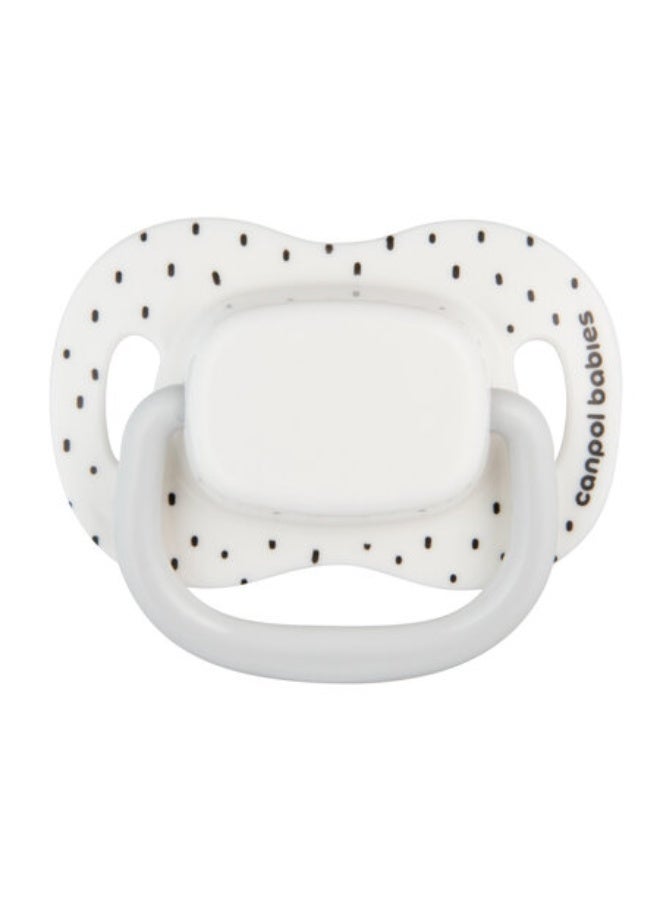 Canpol babies Silicone Symmetrical Soother 0-6m BabiesBoo white 2 psc - Image 3