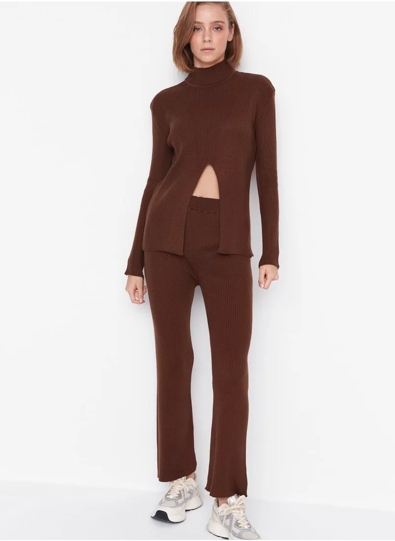 trendyol Slit Detailed Knitted Pants