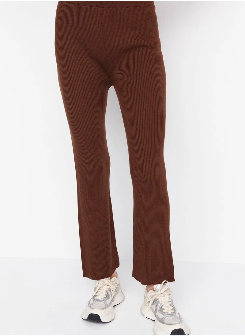 trendyol Slit Detailed Knitted Pants
