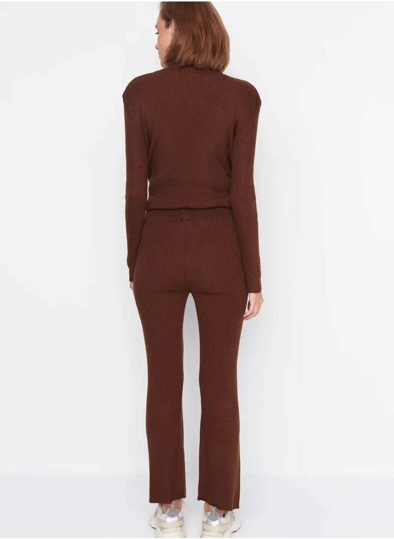 trendyol Slit Detailed Knitted Pants
