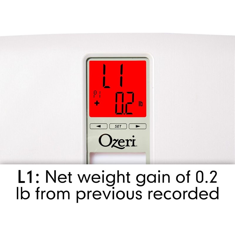 Ozeri WeightMaster II 440 lbs 200 kg Digital Bath Scale with BMI and Weight Change Detection - Image 4