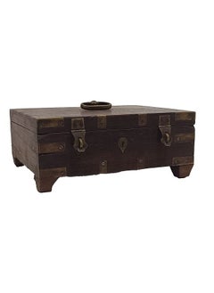 Antique wooden box with unique design