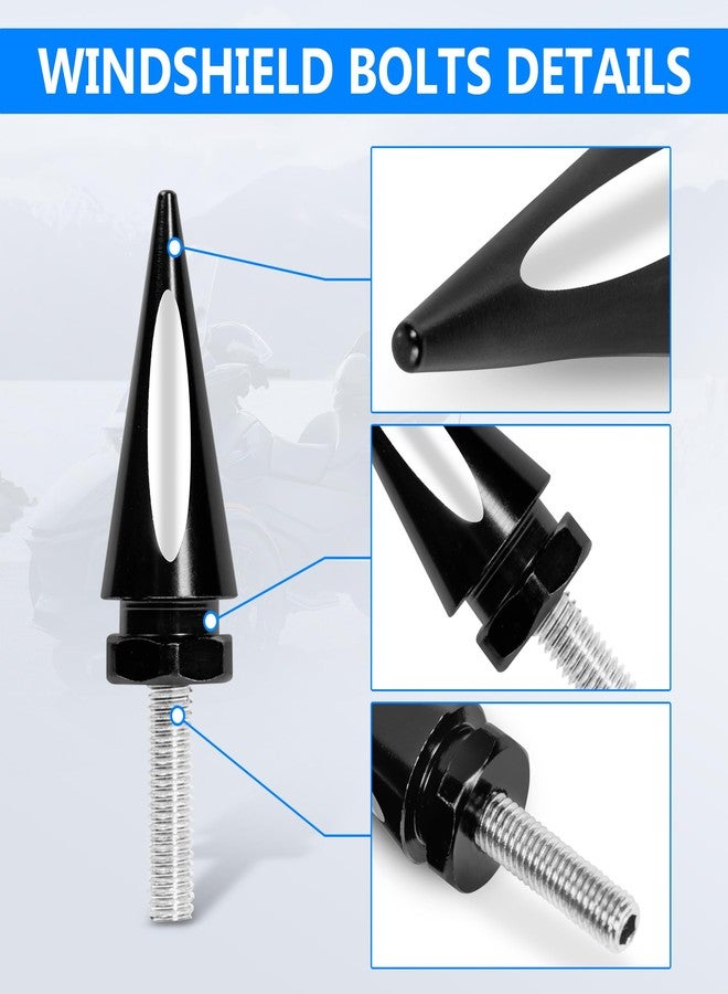 BAKAFOH Fairing Windshield Windscreen Trim Spike Bolts Screws Hardware Kit Fit for Can-Am Spyder F3-T F3-L 2016-2025 Models Windscreen - Image 4