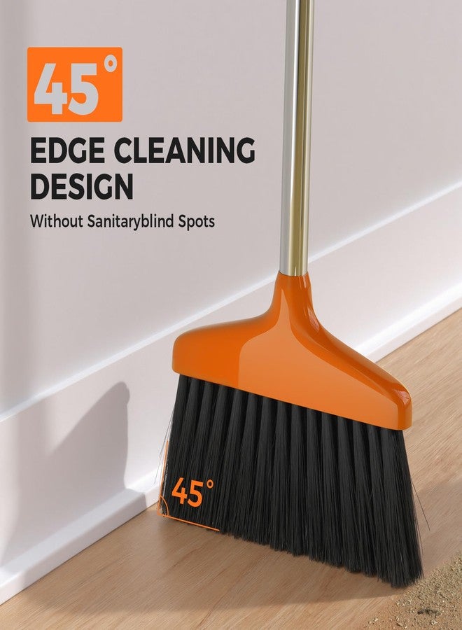 Nodirz Handy Broom, Indoor/Outdoor Brooms, Duty Kitchen Broom, for Home Garage Kitchen Office Courtyard Lobby Patio Lawn Concrete (1, Orange) - Image 5