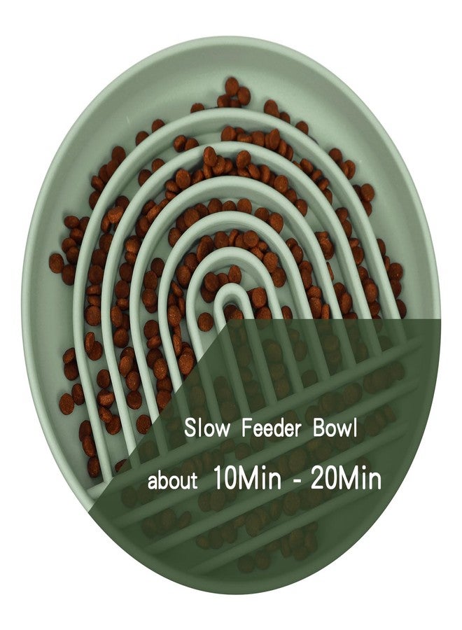 RICHIE Slow Feeder Dog Bowls with Suction Cups, Silicone Puzzle Bowl for Slow Eating, Pets Slow Feeder Non-Slip Design Dishwasher Microwave Safe for Small Medium Dogs, Green - Image 4
