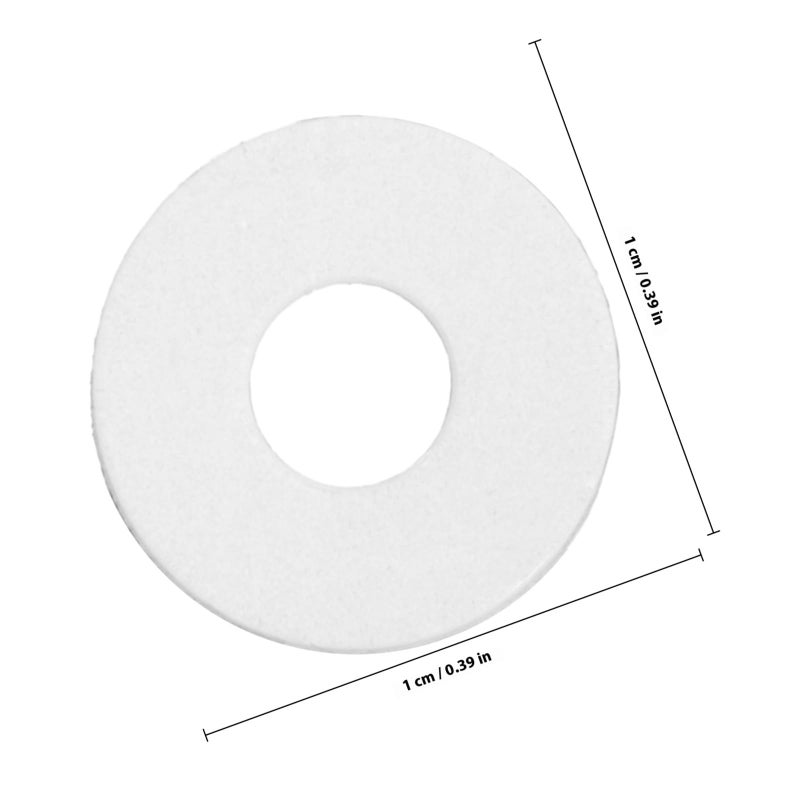 M4x10x1mm PVC Insulating Washers 500pcs High Temperature Resistant Sealing Gaskets for Home and Shower Accessories - Image 3