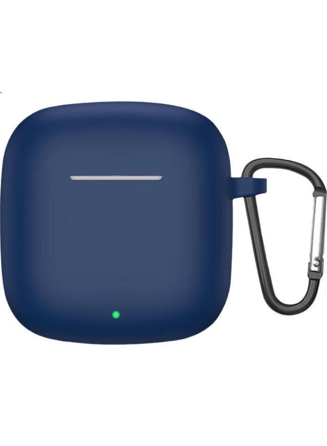 KMaxAI Compatible With Huawei Freebuds Se2 Protective Case, Silicone Protective Cover With Hook, Second-Generation Tws Charging Case, Frosted Simple Solid Color Soft Case, Midnight Blue - Image 1