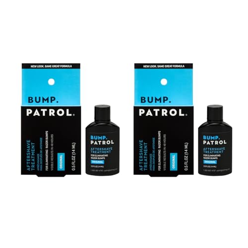 Bump Patrol Original Formula Aftershave Treatment Serum â€“ Razor Bump Stopper and Ingrown Hair Treatment for Men and Women, Ingrown Hair Serum with Salicylic Acid - 0.5 oz (Pack of 2) - Image 1