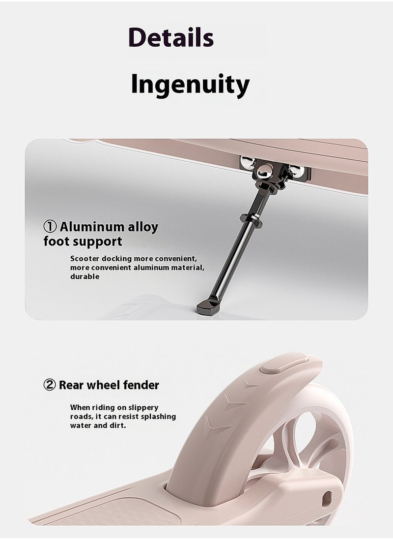 sway - Kick Scooter, Foldable Scooter 2 Wheels with Adjustment Handlebar, Stand-Up Riding with Brakes, Suitable for 5 Years and Older Teens Boys and Girls - Image 1