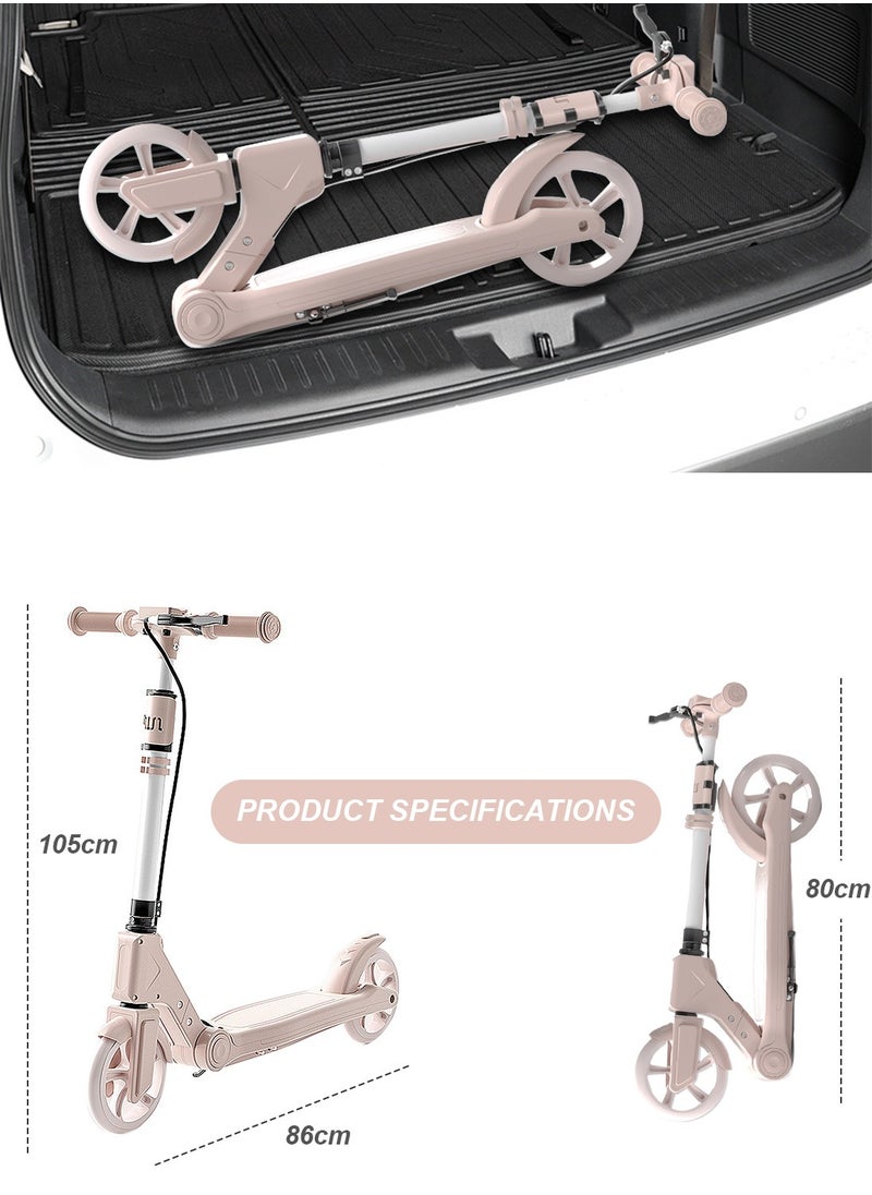 sway - Kick Scooter, Foldable Scooter 2 Wheels with Adjustment Handlebar, Stand-Up Riding with Brakes, Suitable for 5 Years and Older Teens Boys and Girls - Image 1