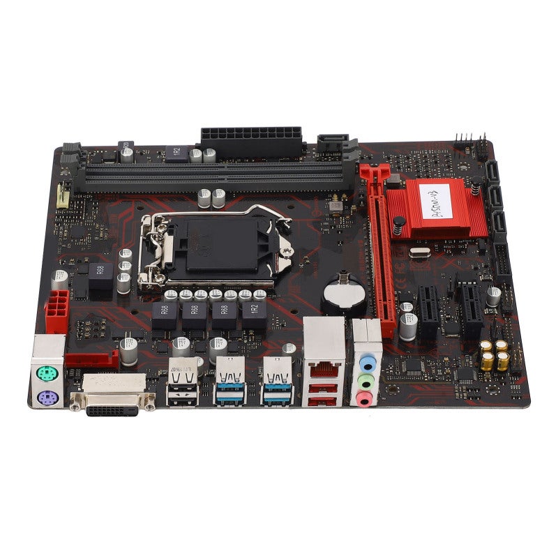 لوحة أم سطح مكتب LGA 1151 M-ATX ثنائية DDR4 بسعة 32 جيجابايت - مخرج DVI لوحة أم لألعاب الكمبيوتر مع PCI-E 3.0 للمنزل والمكتب والألعاب - Image 4