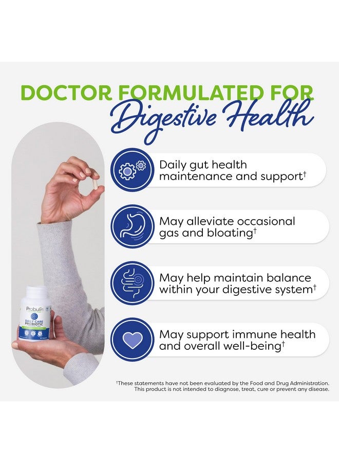 Probulin Daily Care Probiotic Supplement, Digestive, Gut, and Immune Health Support Capsules for Men and Women, 10 Billion CFU, Vegan, 90 Count Bottle - Image 3