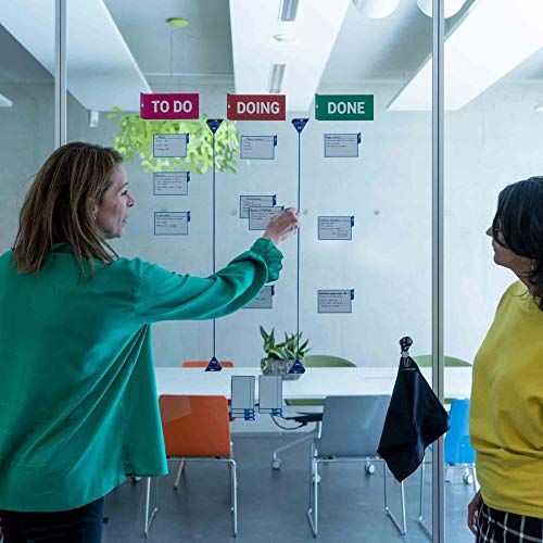PATboard Scrum Board and Kanban Board - Home Toolset - with nanocups® for Glass - The Perfect Agile Tool for Small Teams or at Home – Home Office Tools for Productivity - Image 5