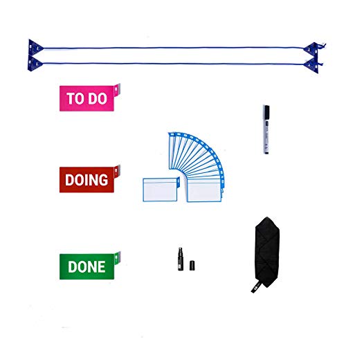 PATboard Scrum Board and Kanban Board - Home Toolset - with nanocups® for Glass - The Perfect Agile Tool for Small Teams or at Home – Home Office Tools for Productivity - Image 2