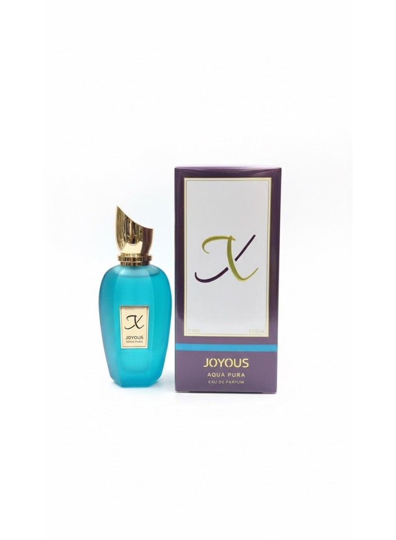 Joyous Aqua Pura Eau De Parfum – Fresh Aquatic Long Lasting Unisex Fragrance – 75ml - Image 2