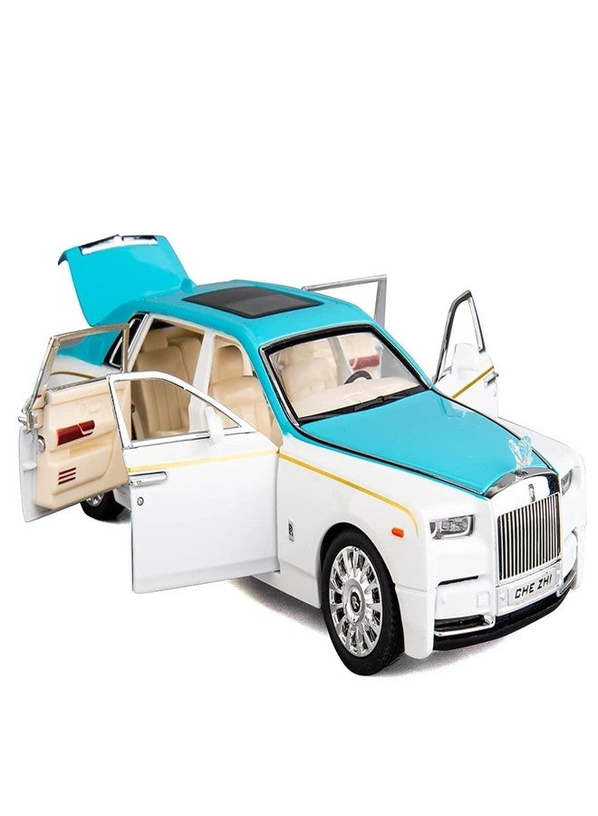 Coelon 1:24 Die cast Metal Toy car RR Phantom Model Car Light Sound Pull Back - Image 1