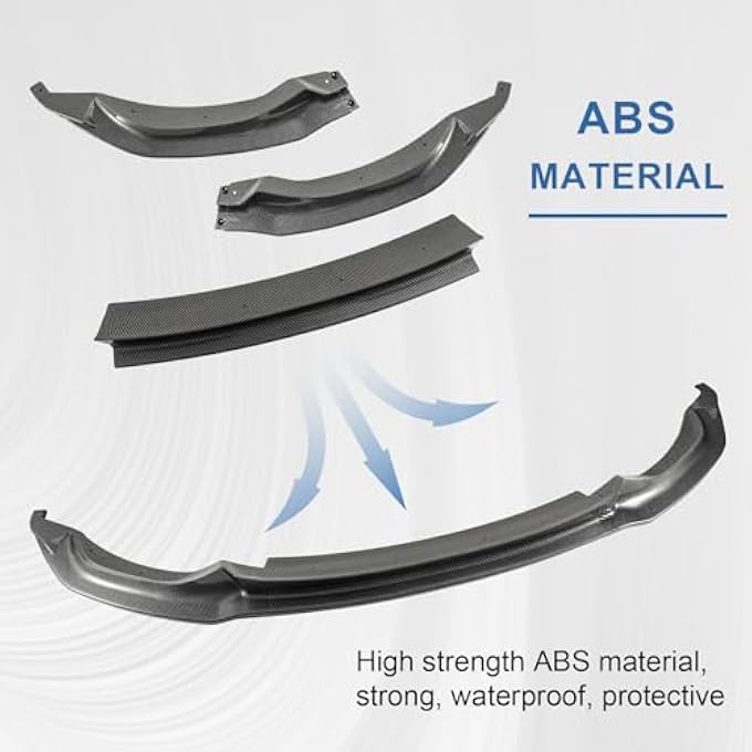 Fancemot Carbon Fiber Front Bumper Lip Compatible with BMW M3 F80 2015-2018, Front Splitter for BMW M4 F82 F83 2015-2020 - Image 4