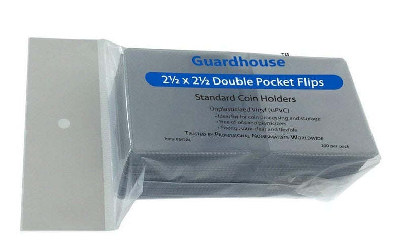 Guardhouse 2 Â½ x 2 Â½ Double-Pocket Unplasticized Coin Flips Pack of 200 Guardhouse - Image 3